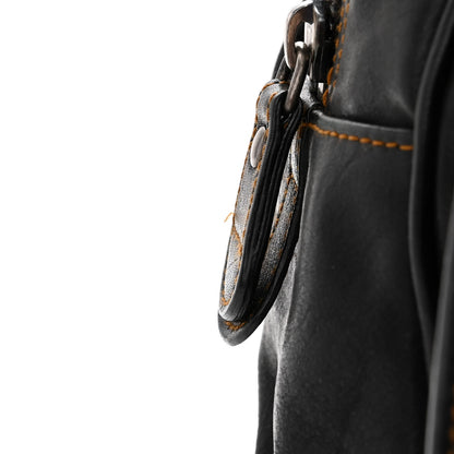 Christian Dior Calfskin Medium Gaucho Double Saddle Bag Black 11 of 15
