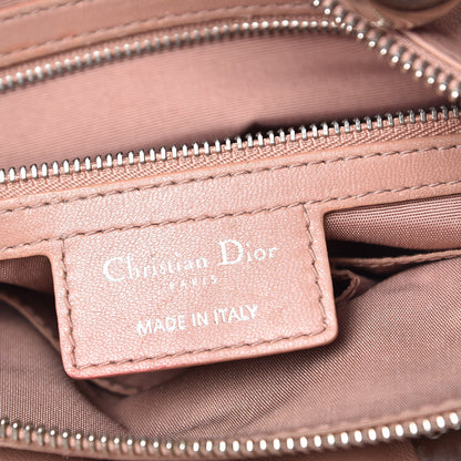 Christian Dior Lambskin Cannage Granville Polochon Bois de Rose 9 of 17