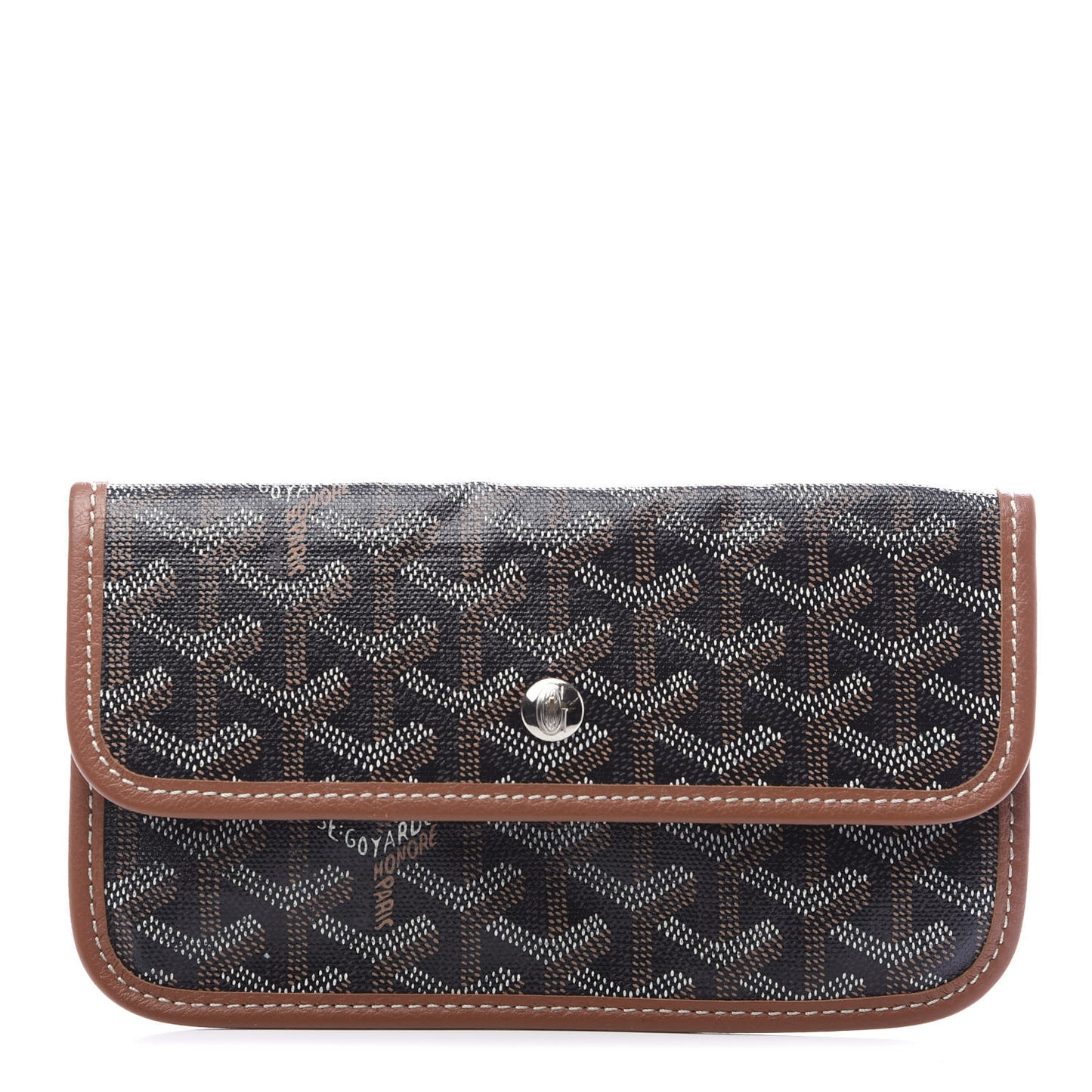 Goyardine Pouch Black Gold
