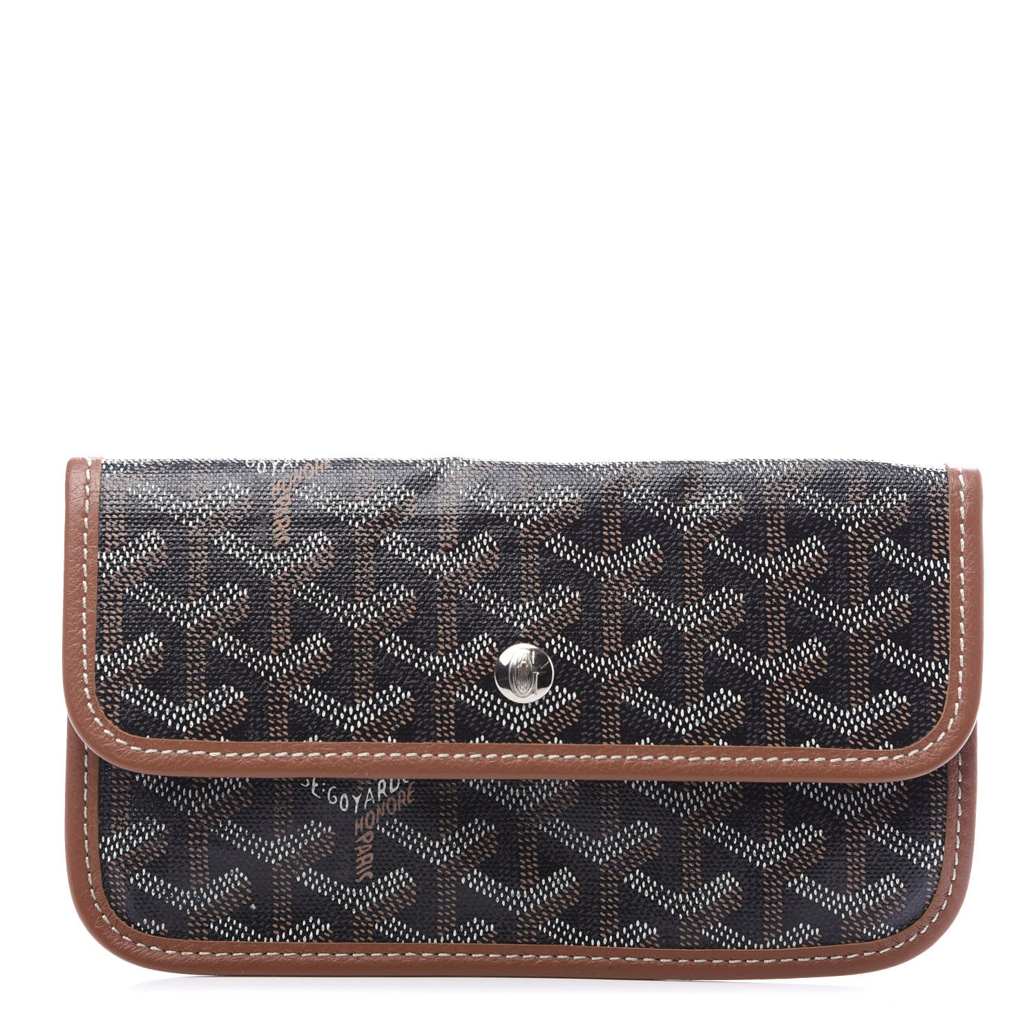 Goyard Goyardine Pouch Black Gold 1 of 6