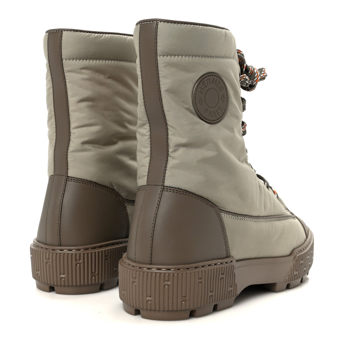 Calfskin Parachute Fresh Ankle Boots 38.5 Etoupe