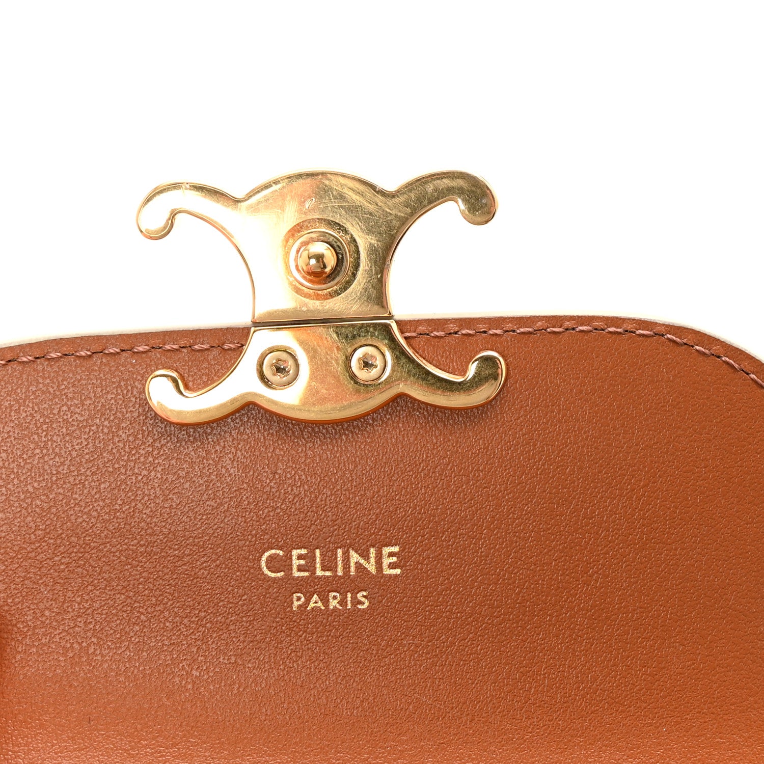 Celine Triomphe Canvas Small Triomphe Wallet White 6 of 8
