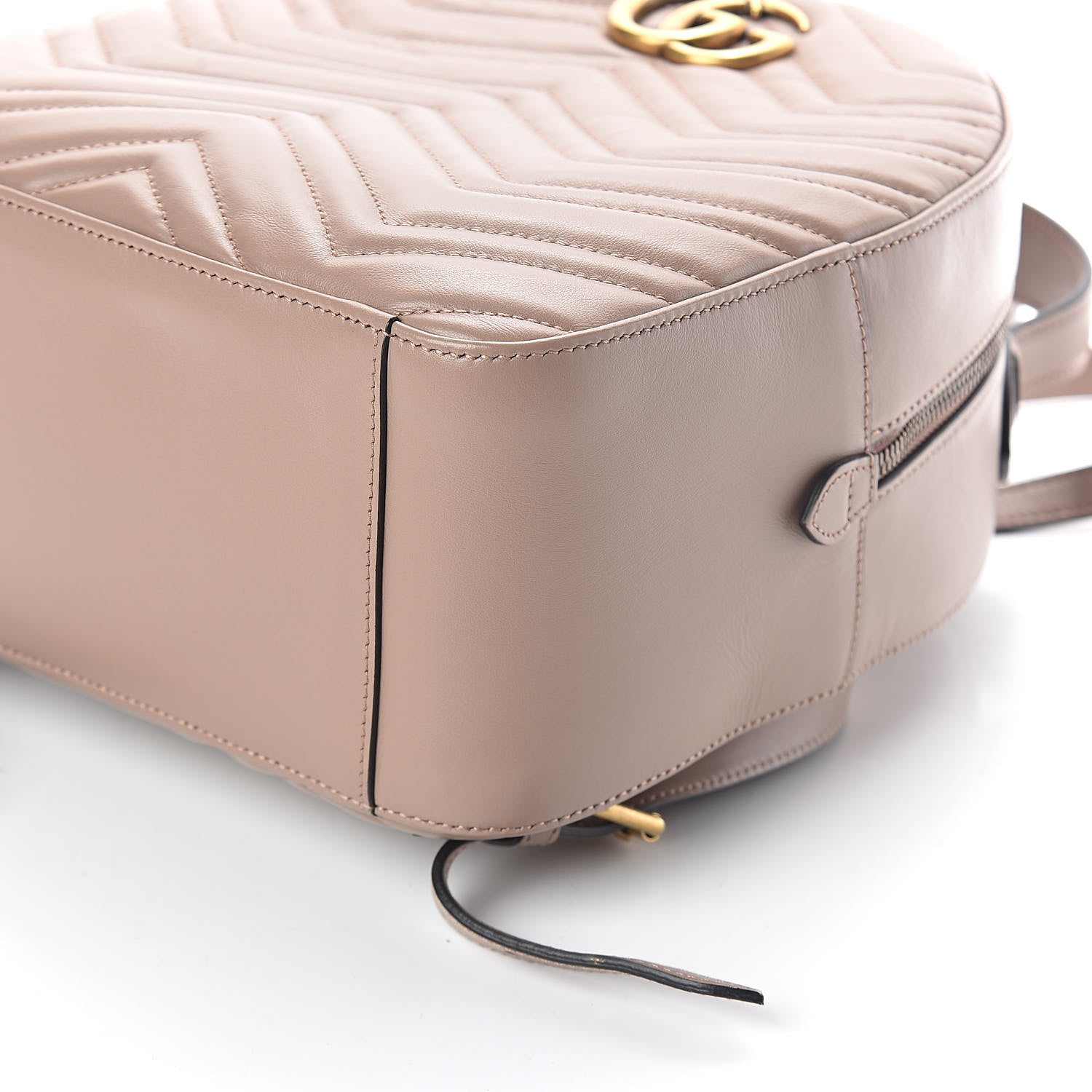 Gucci Calfskin Matelasse GG Marmont Backpack Porcelain Rose 9 of 9