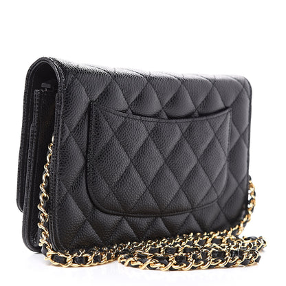 Chanel Caviar Quilted Wallet On Chain WOC Black 3 of 11