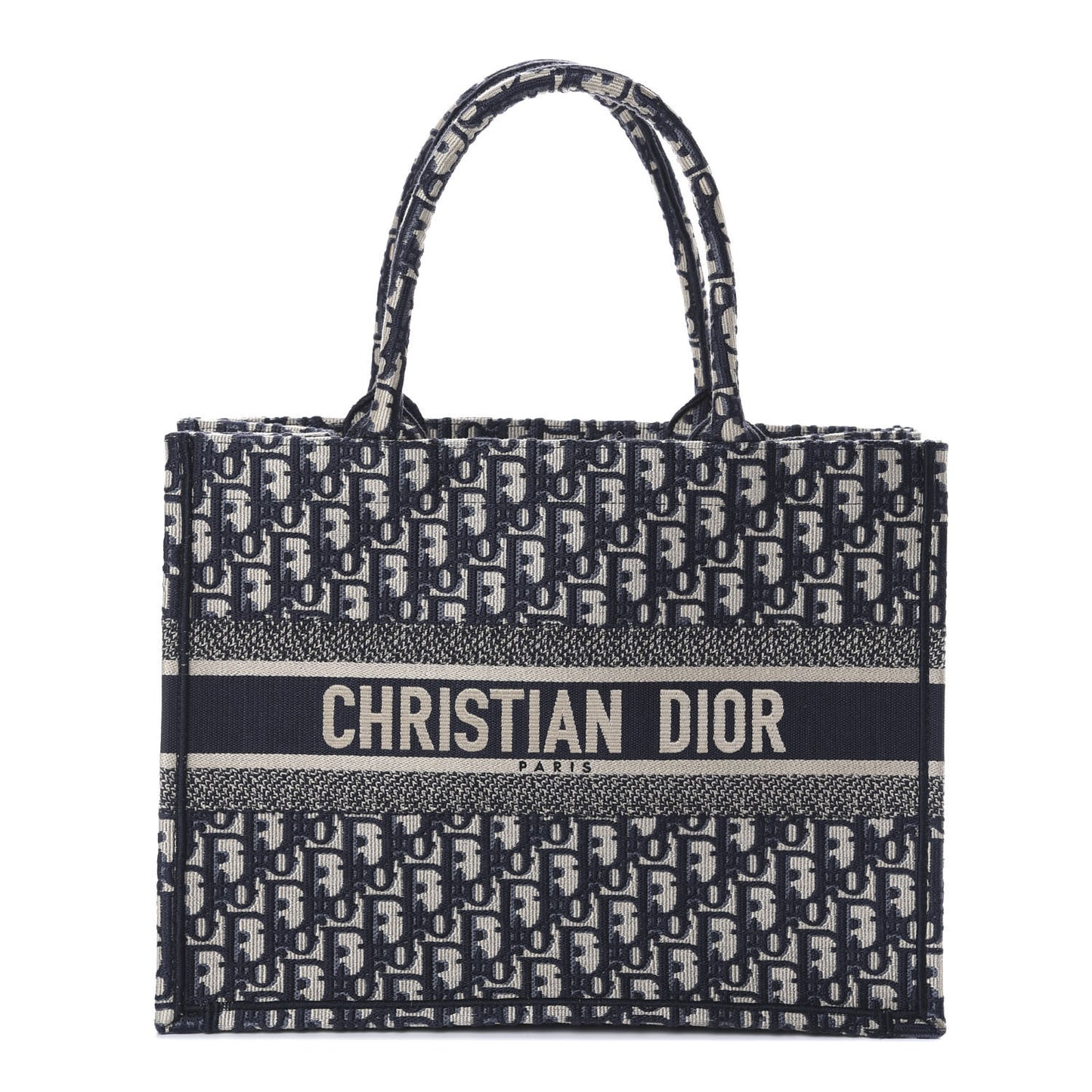 Oblique Medium Book Tote Blue Multicolor