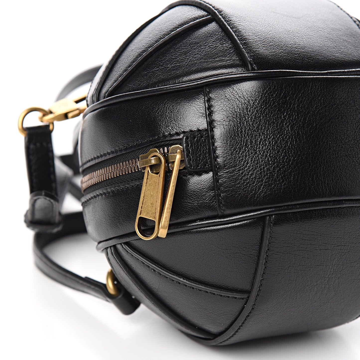 Piuma Lux Energy Mini Tifosa Basketball Shaped Shoulder Bag Black