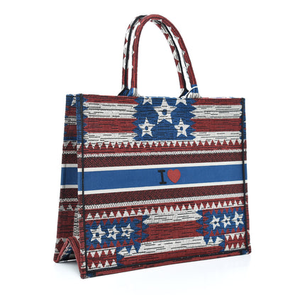 Christian Dior Canvas Embroidered Exclusive US Book Tote Multicolor 3 of 8