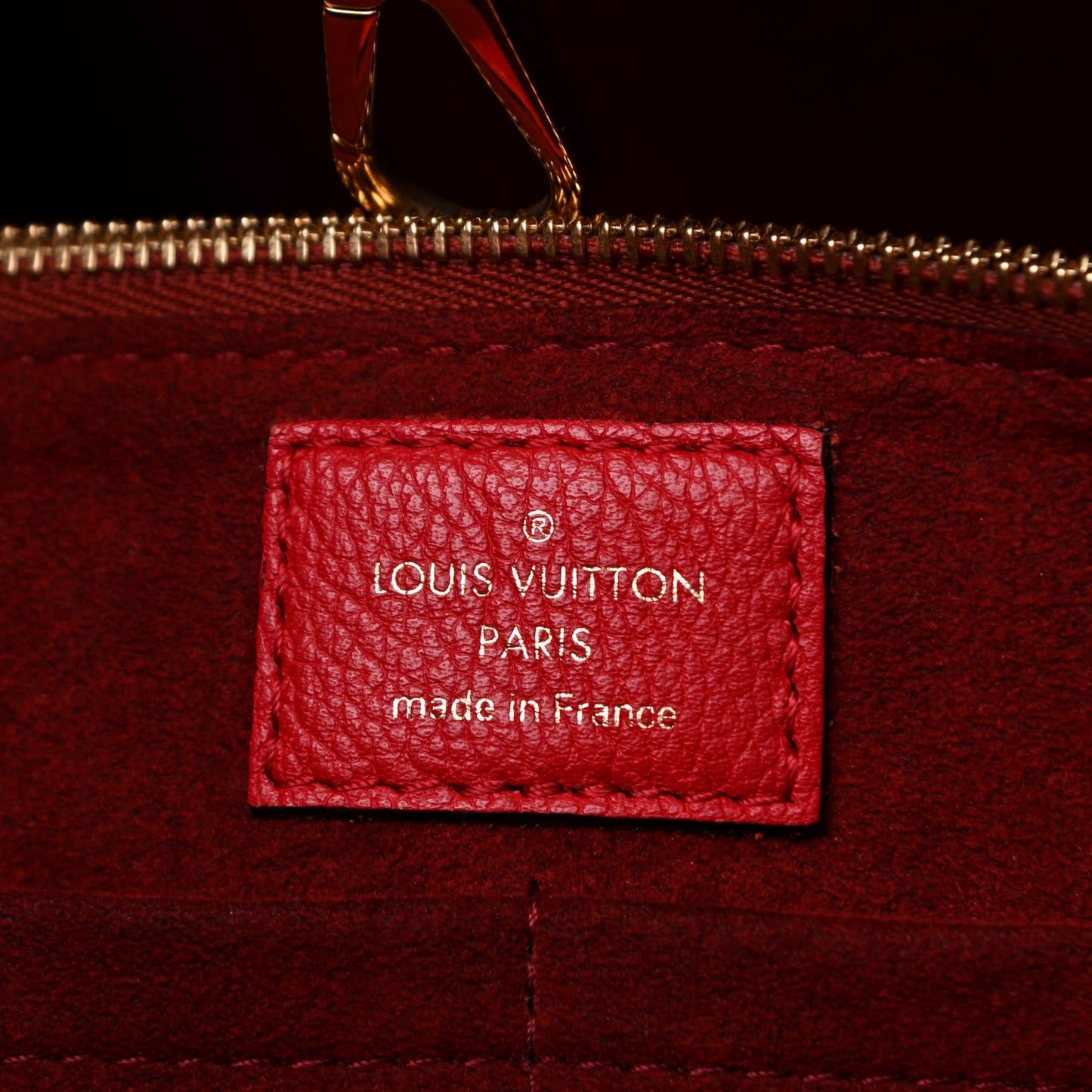 Calfskin Monogram Kimono Tote Cherry