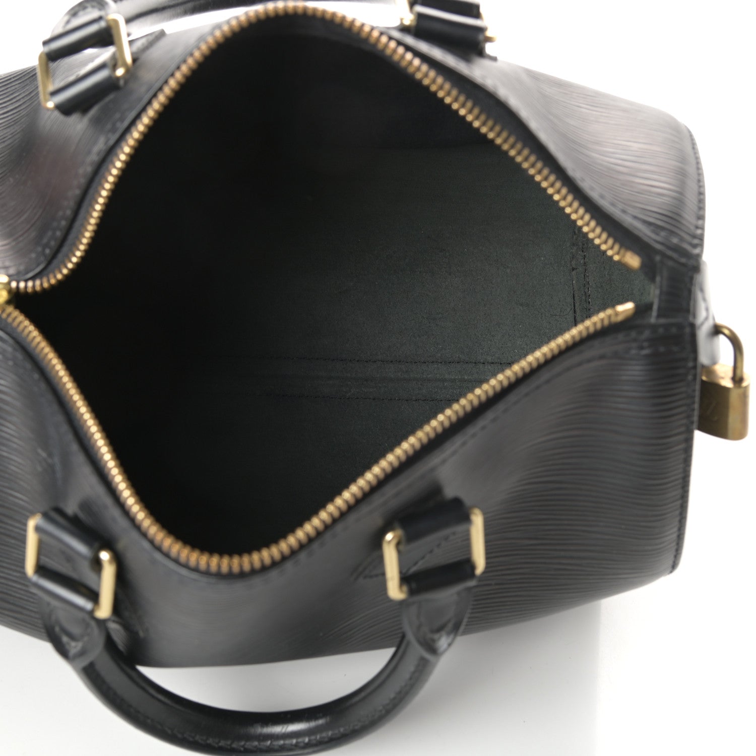 Louis Vuitton Epi Speedy 25 Black 5 of 8