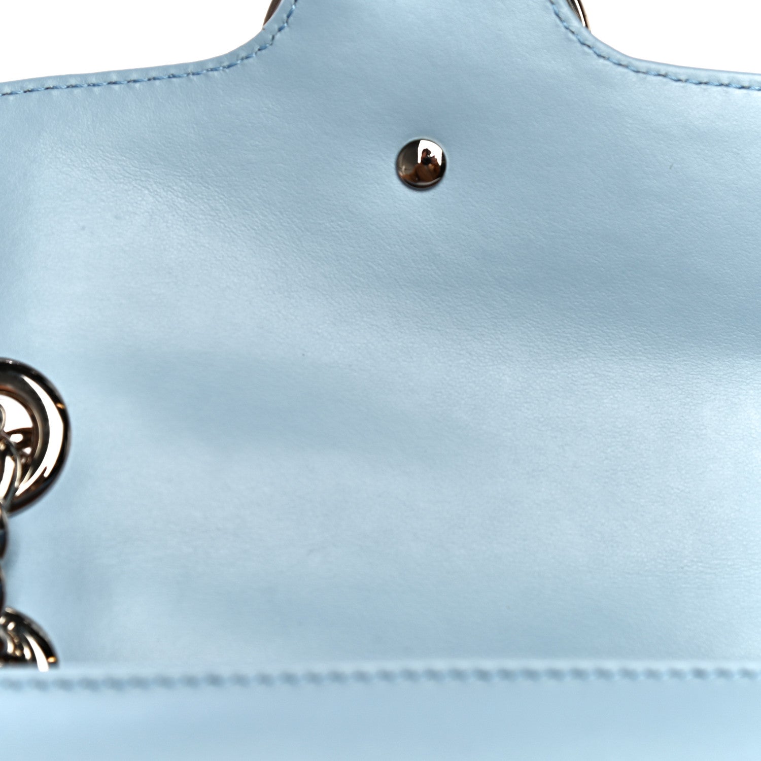 Gucci Calfskin Matelasse Mini GG Marmont Shoulder Bag Porcelain Light Blue 16 of 16
