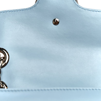 Gucci Calfskin Matelasse Mini GG Marmont Shoulder Bag Porcelain Light Blue 16 of 16