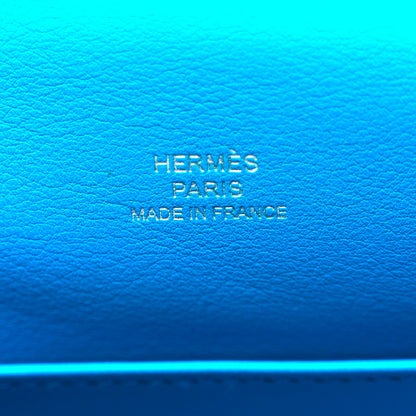 Hermes Swift Kelly Pochette Clutch Bleu Frida 7 of 12
