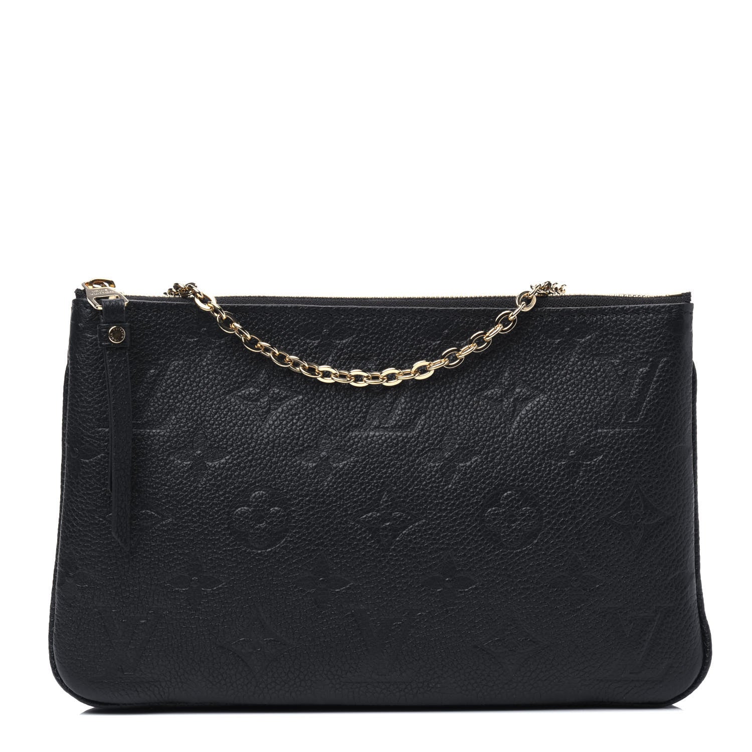 Louis Vuitton Empreinte Double Zip Pochette Black 1 of 9