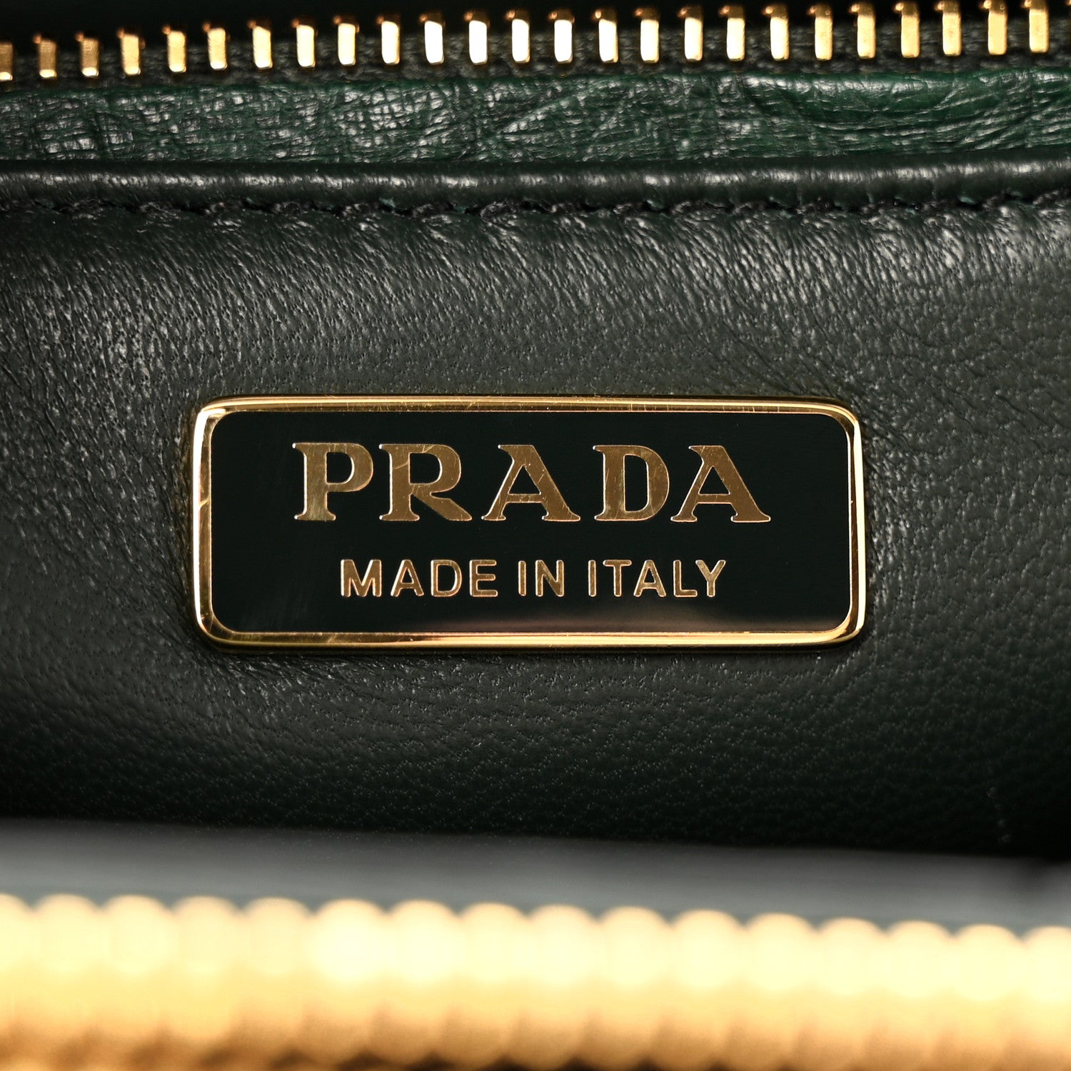 バッグ PRADA Prada Ostrich Mini Galleria Double Zip Tote Smeraldo 1777057