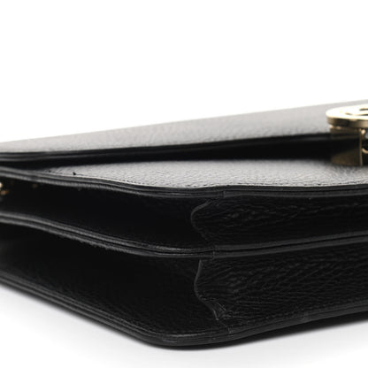 Gucci Dollar Calfskin Interlocking G Shoulder Bag Black 9 of 10