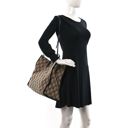 Gucci Covered Wool GG Monogram Large Tote Bag Beige Ebony 3 of 8