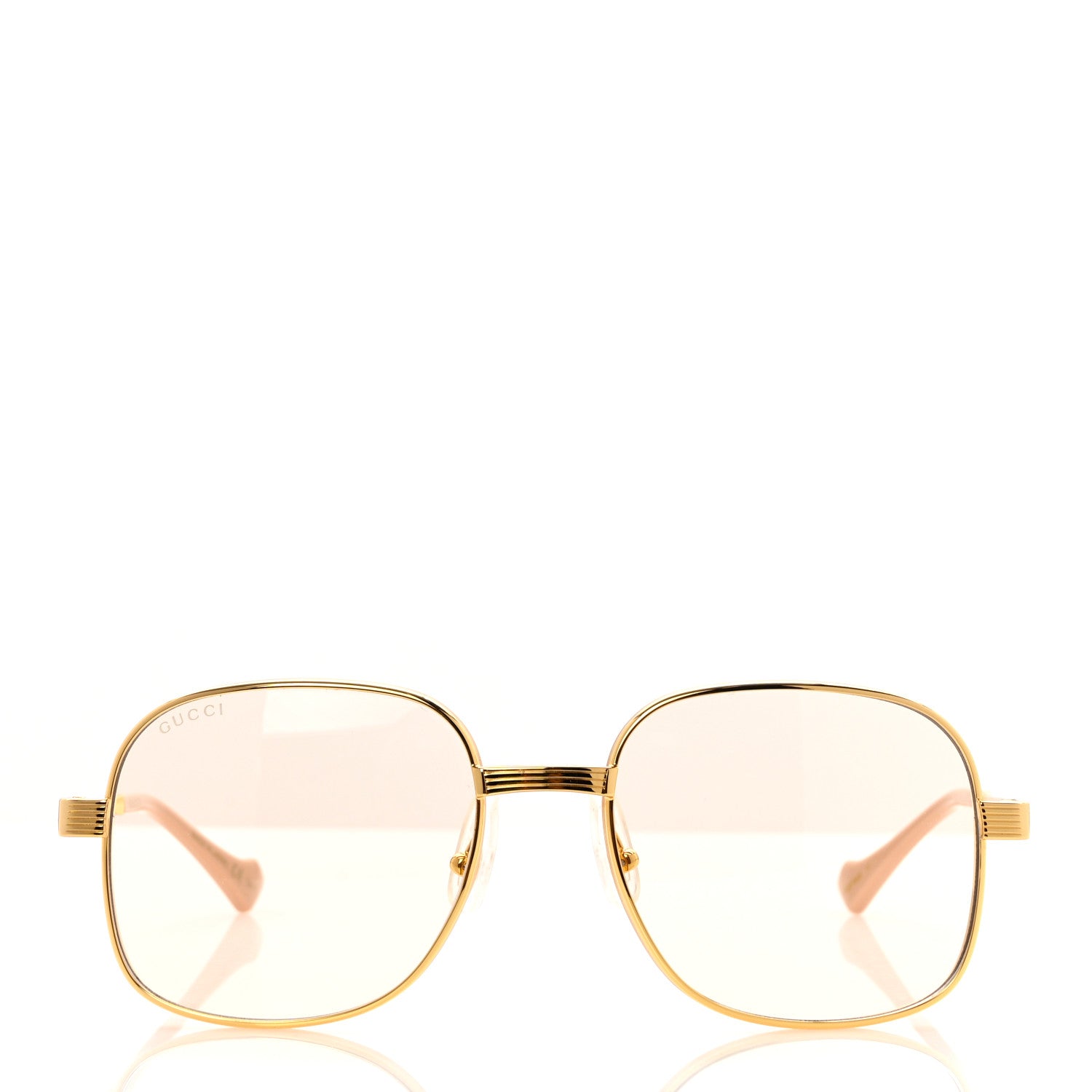 Gucci Square Frame Sunglasses GG0788S Gold 2 of 7