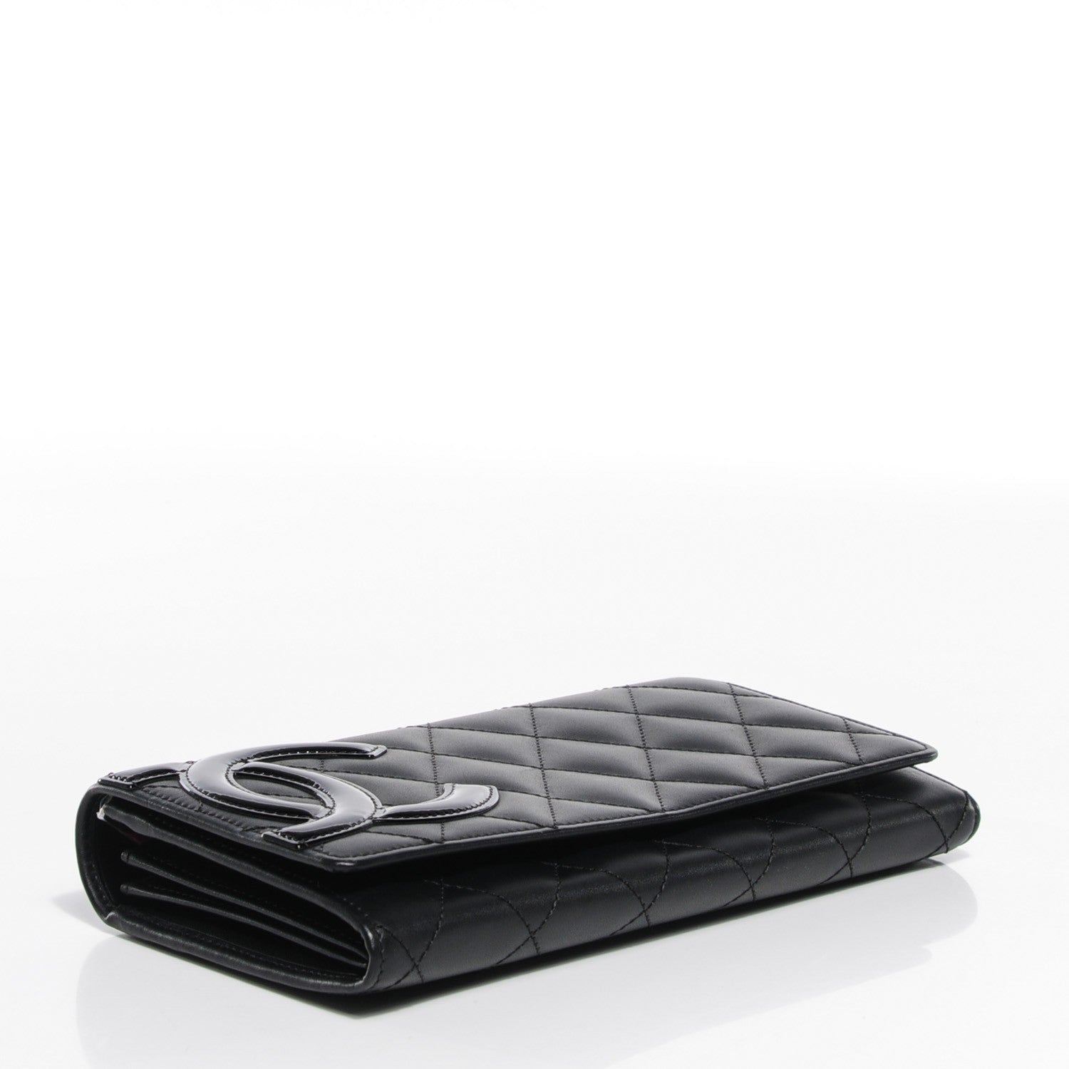 Chanel Calfskin Quilted Cambon Flap Wallet Black 4 of 8