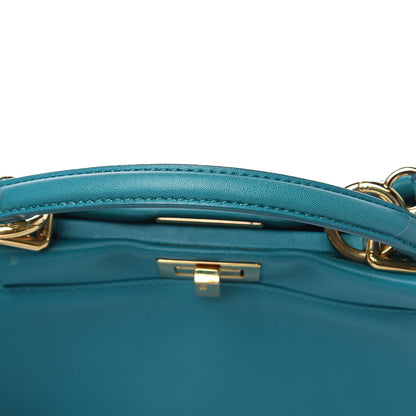 Fendi Nappa Mini Peekaboo Iconic Satchel Lago 13 of 18