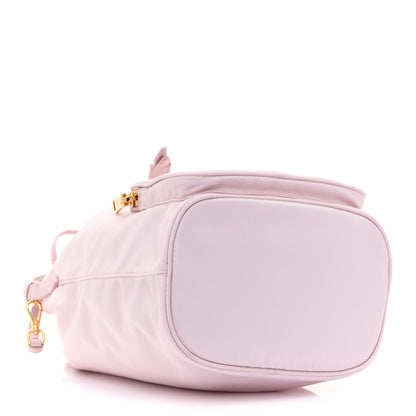 Prada Re-Nylon Saffiano Duet Bucket Crossbody Bag Alabastro 4 of 13