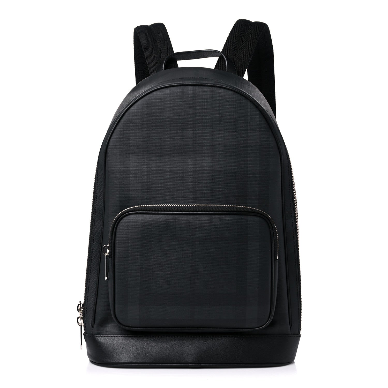 Burberry London Check Logo Rocco Backpack Charcoal 1 of 9
