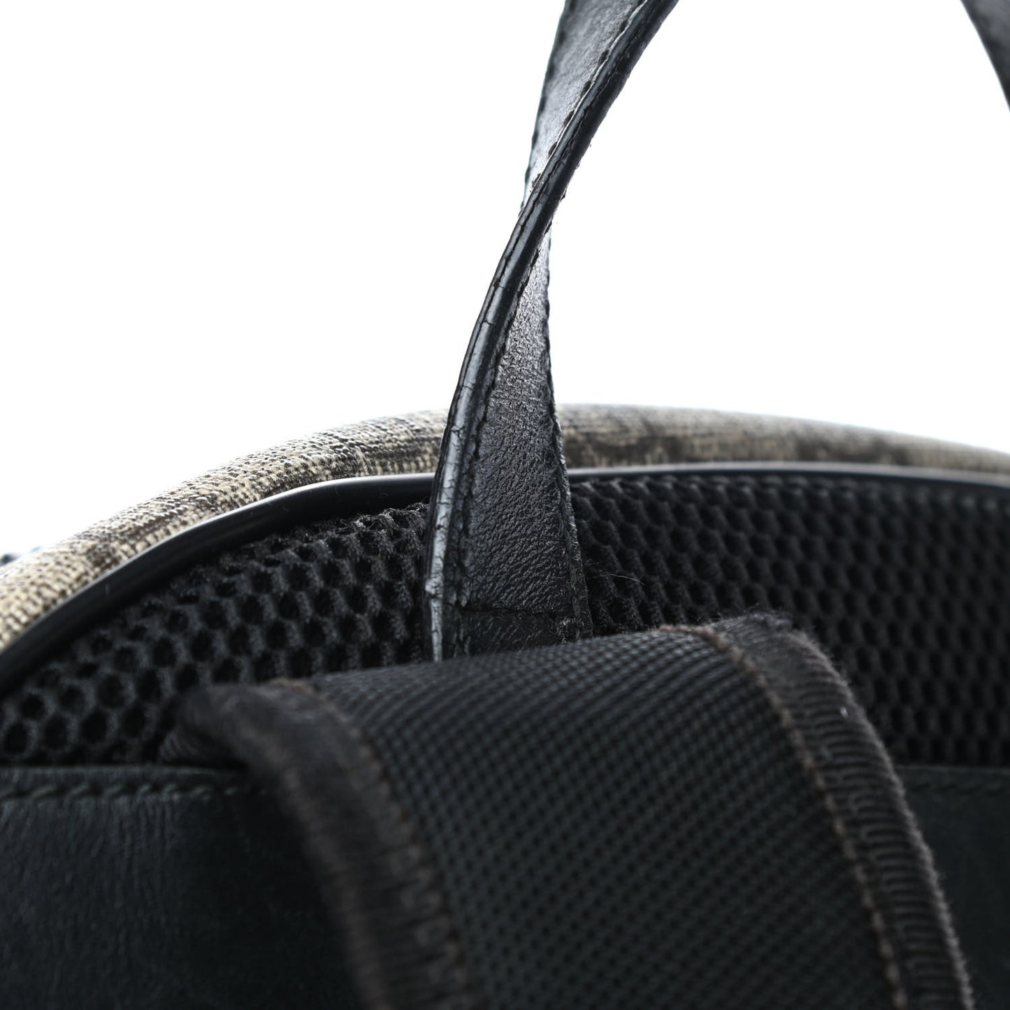 GG Supreme Monogram Medium Backpack Black