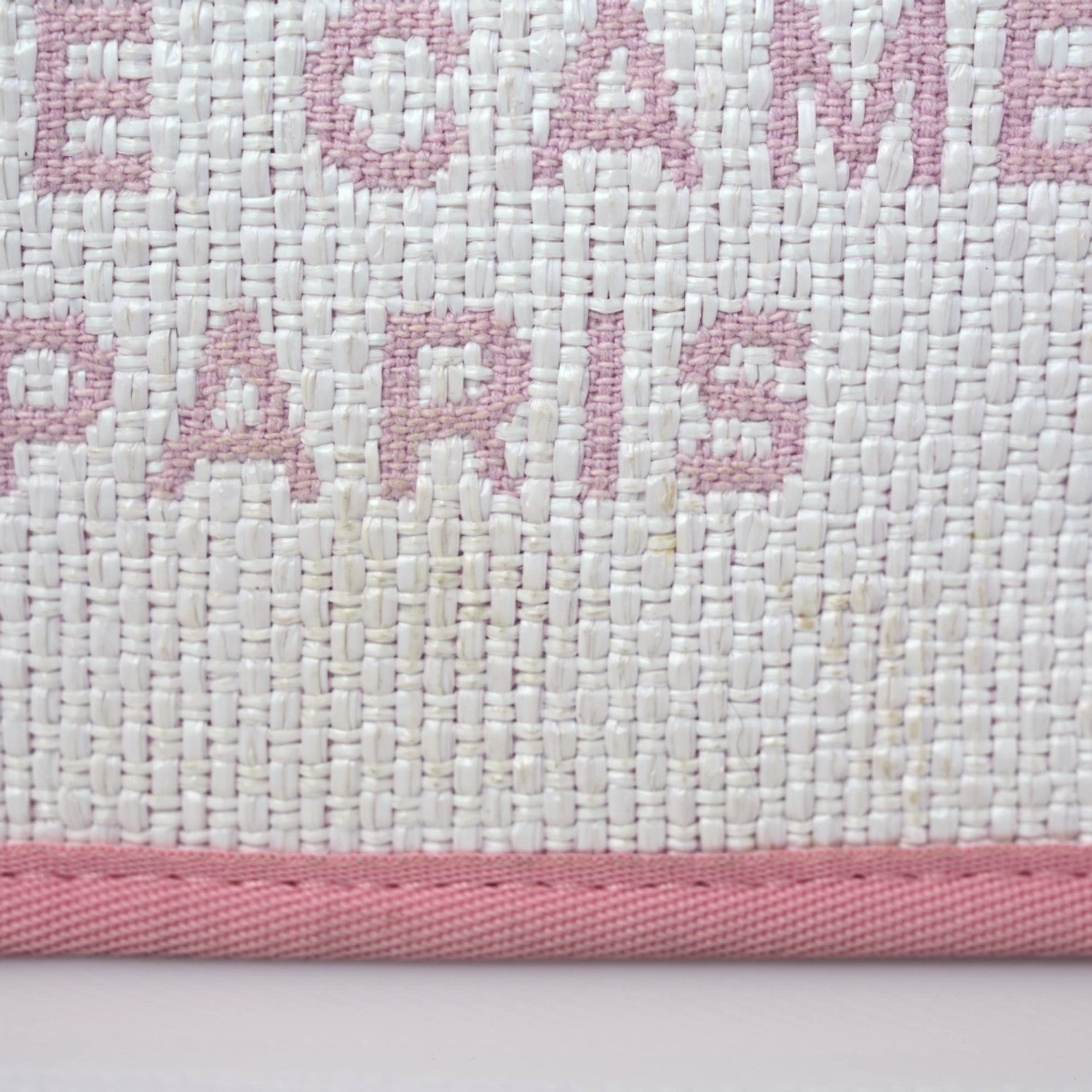 Chanel Woven Straw Raffia Small Deauville Messenger Light Pink 9 of 17