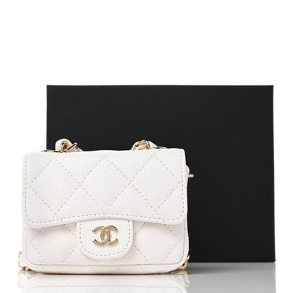 Chanel Caviar Quilted Belt Bag White 11 of 11