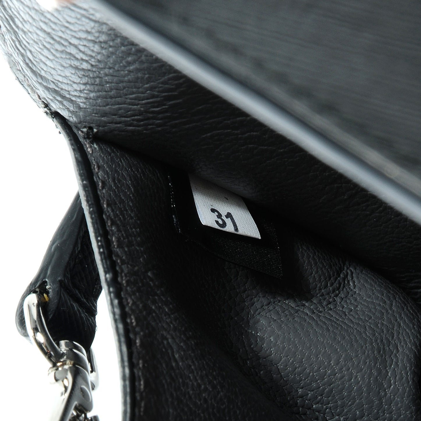 Saffiano Mini Sound Crossbody Bag Black