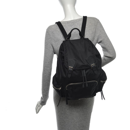 Burberry Technical Nylon Large Rucksack Backpack Black 2 of 6