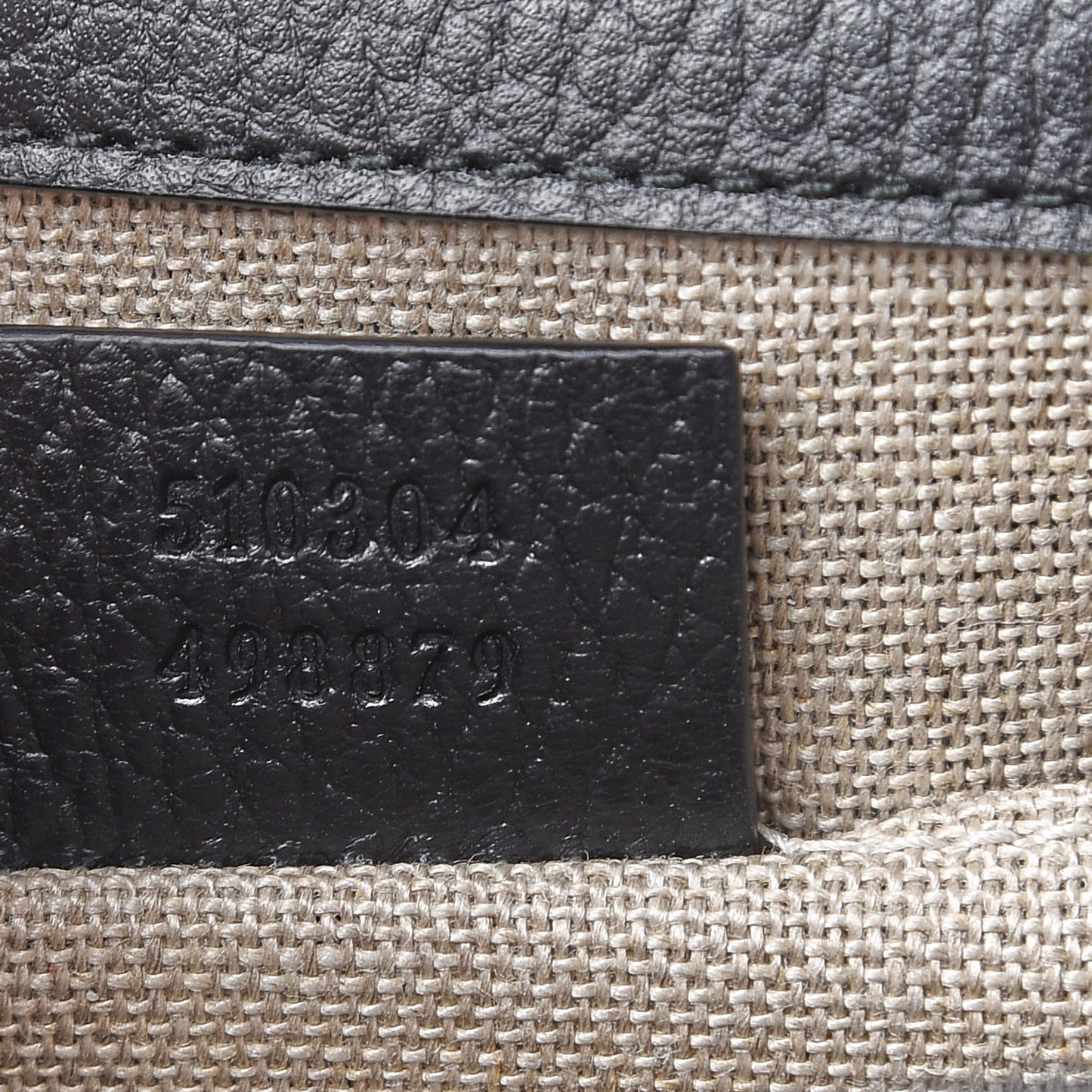 Dollar Calfskin Small Interlocking G Shoulder Bag Black