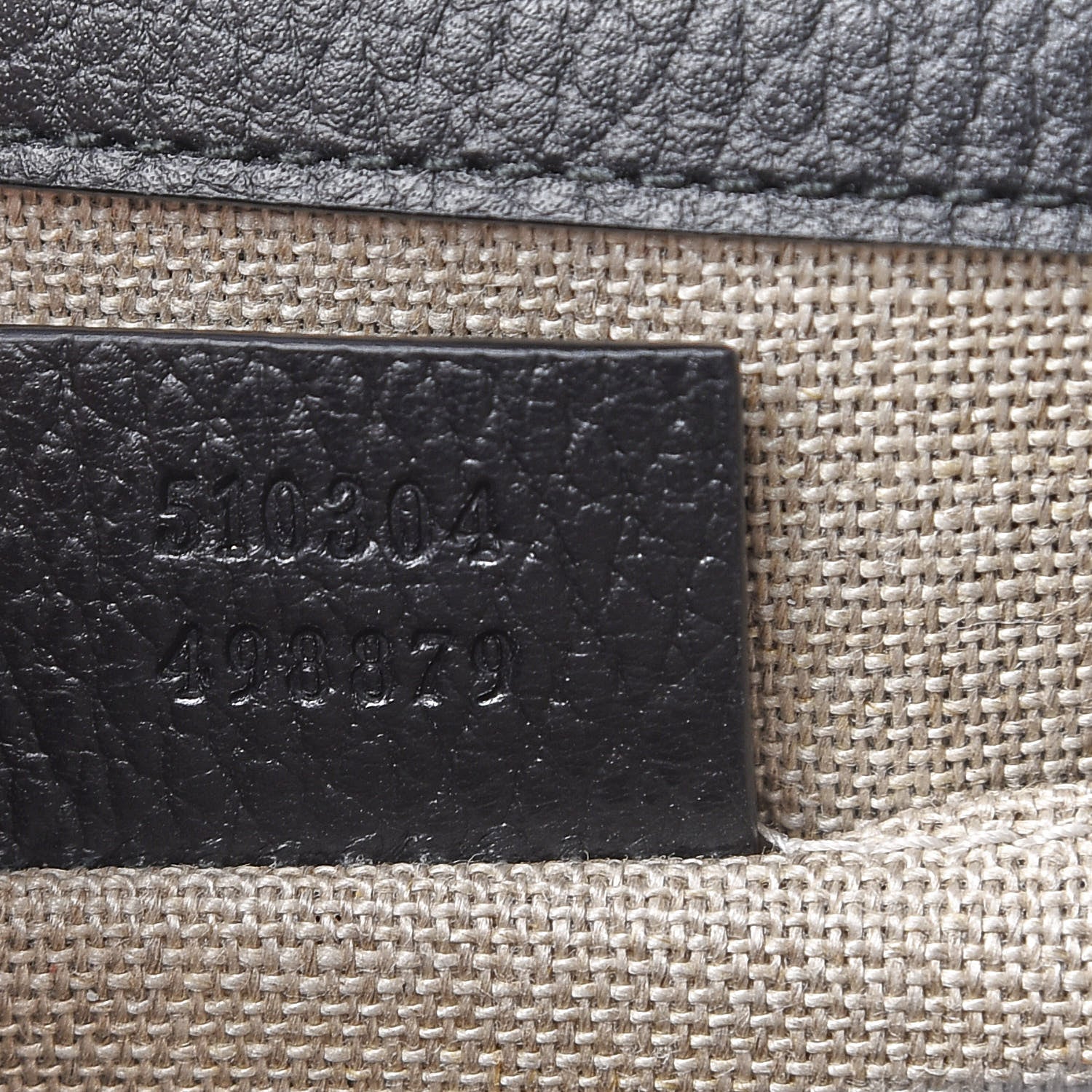 Gucci Dollar Calfskin Small Interlocking G Shoulder Bag Black 7 of 12