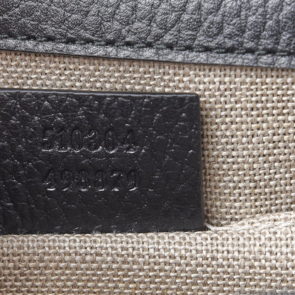 Gucci Dollar Calfskin Small Interlocking G Shoulder Bag Black 7 of 12