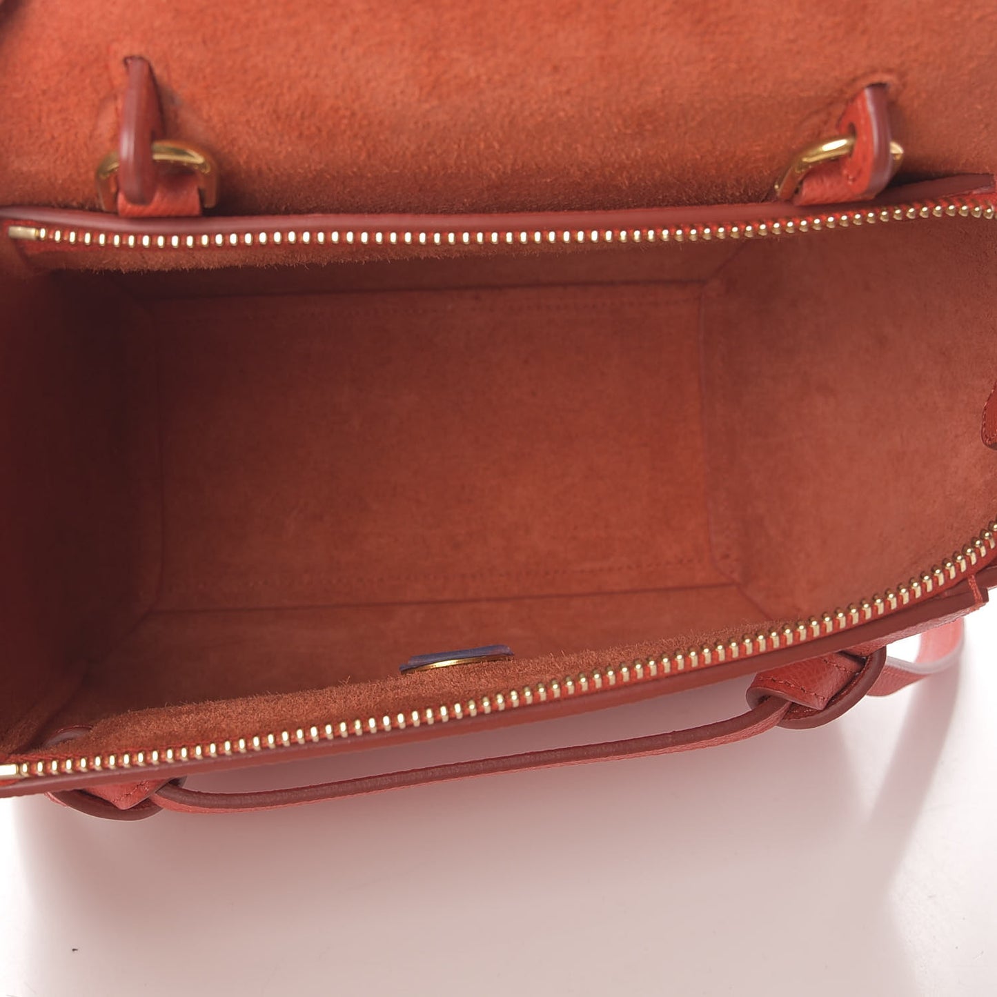 Grained Calfskin Nano Belt Bag Coral