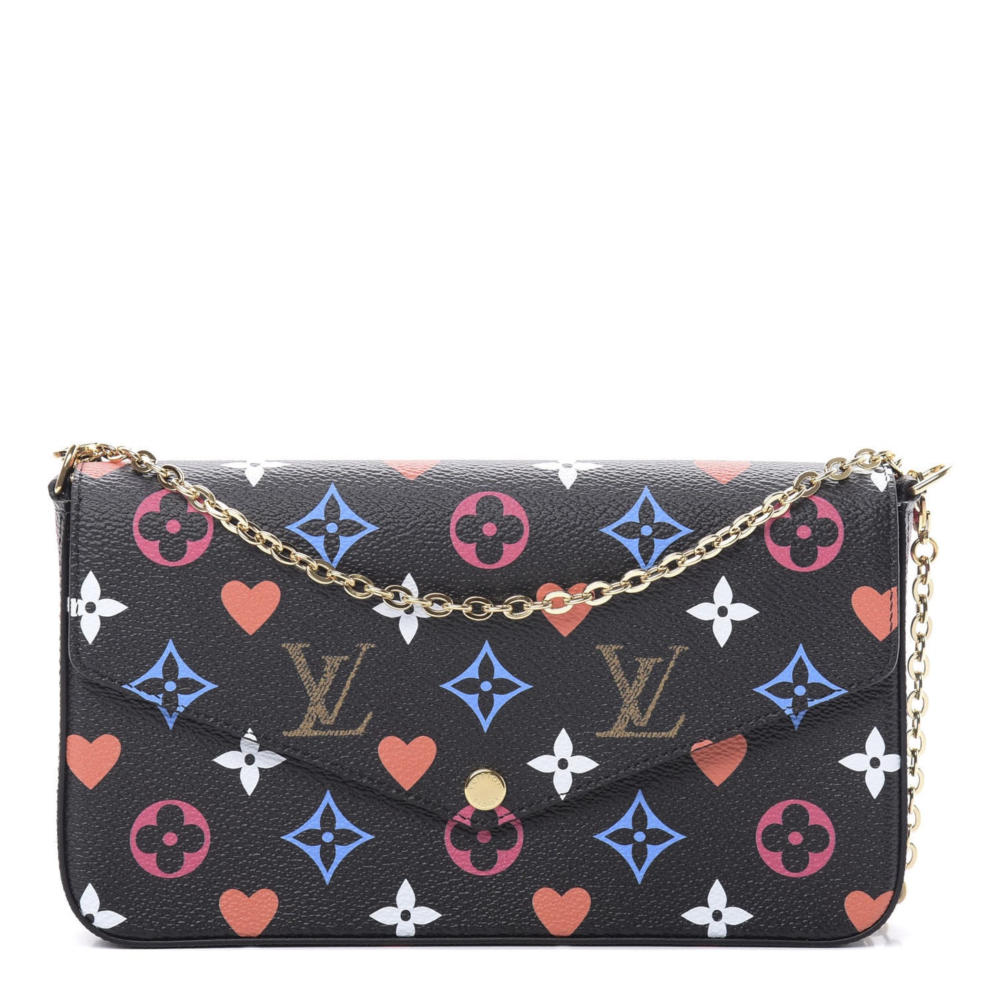 Game On Felicie Chain Wallet Black