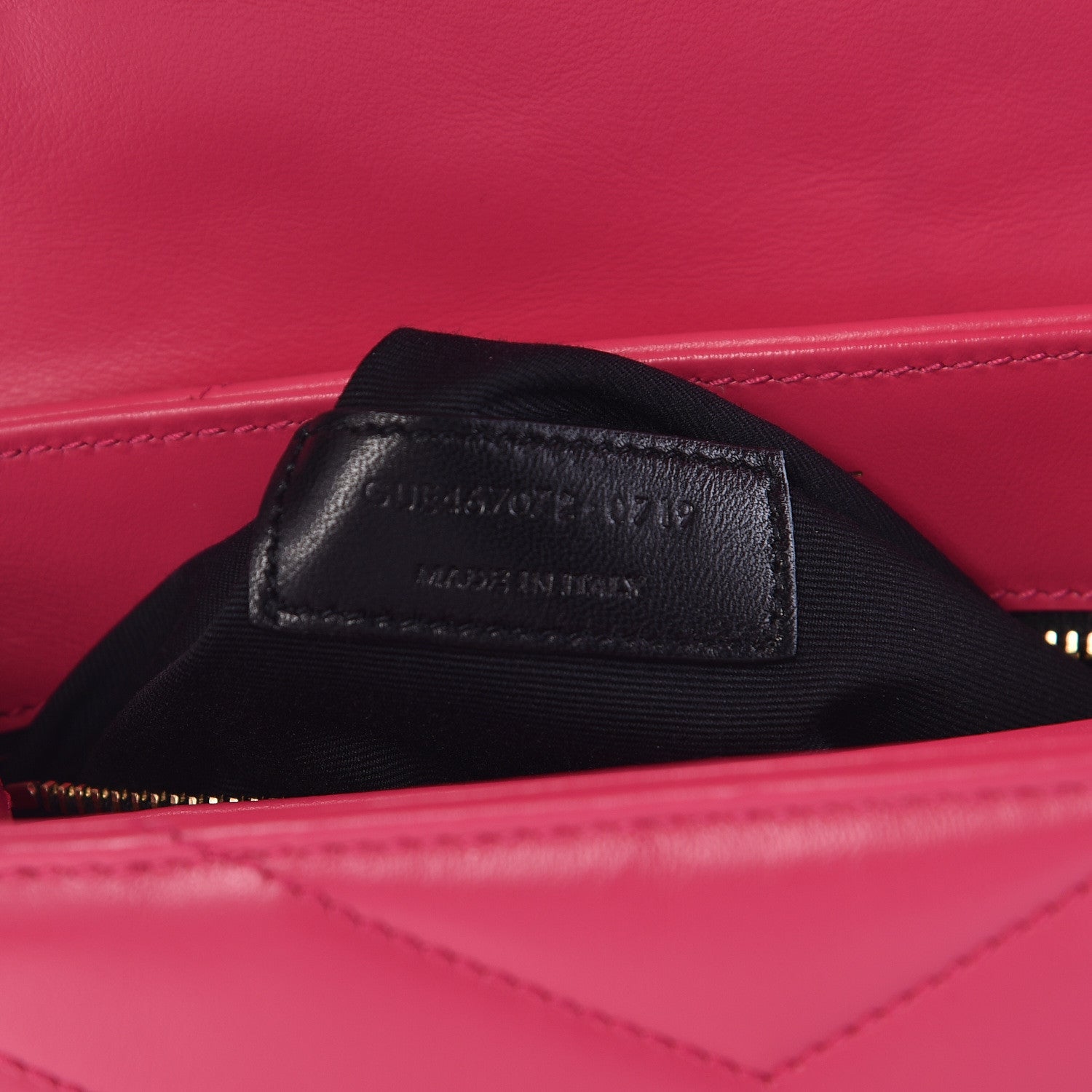 Saint Laurent Calfskin Y Quilted Monogram Toy Loulou Crossbody Bag Freesia 7 of 10