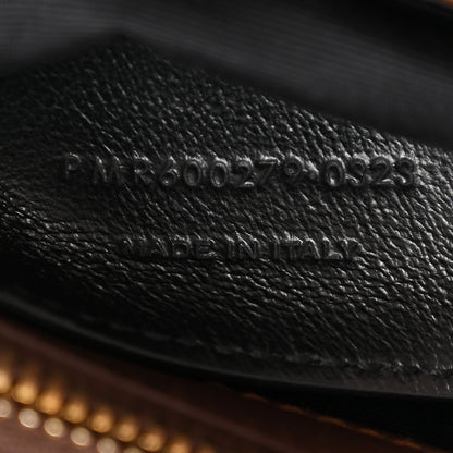 Saint Laurent Suede Matelasse Chevron Monogram Medium College Bag Bark Brown 7 of 13