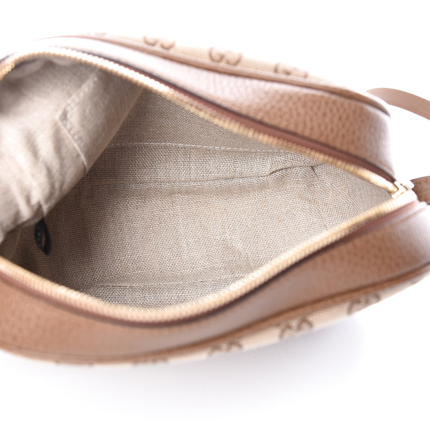 Gucci Monogram Mini Bree Messenger Bag Beige Tabacco 7 of 9