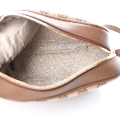 Gucci Monogram Mini Bree Messenger Bag Beige Tabacco 7 of 9