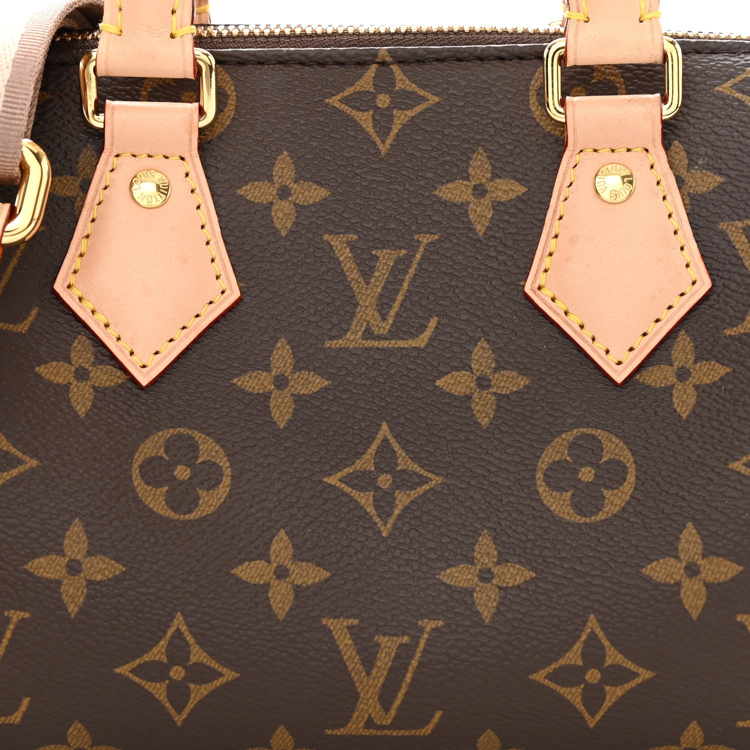 Louis Vuitton Monogram Speedy Bandouliere 20 Beige 8 of 13
