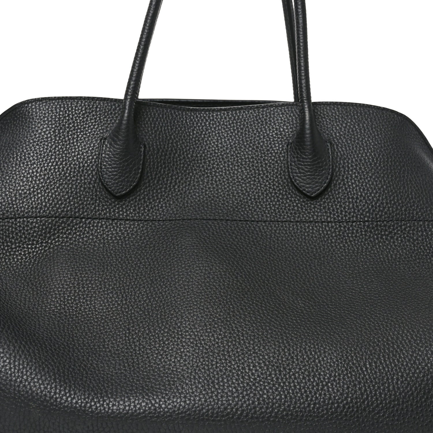The Row Grained Calfskin Soft Margaux 17 Black 7 of 9