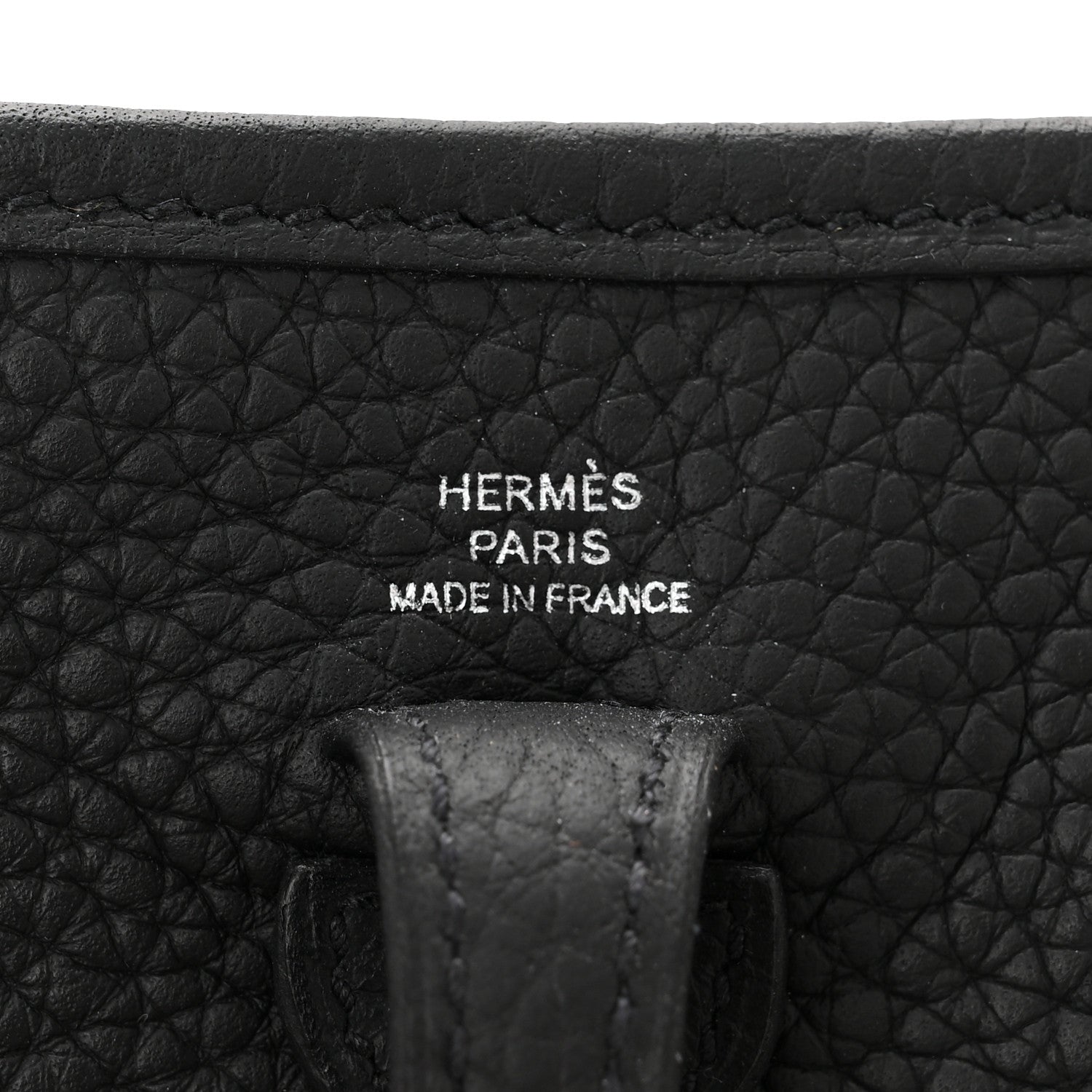 Hermes Taurillon Clemence Evelyne TPM Black 6 of 11