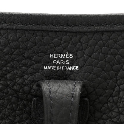 Hermes Taurillon Clemence Evelyne TPM Black 6 of 11