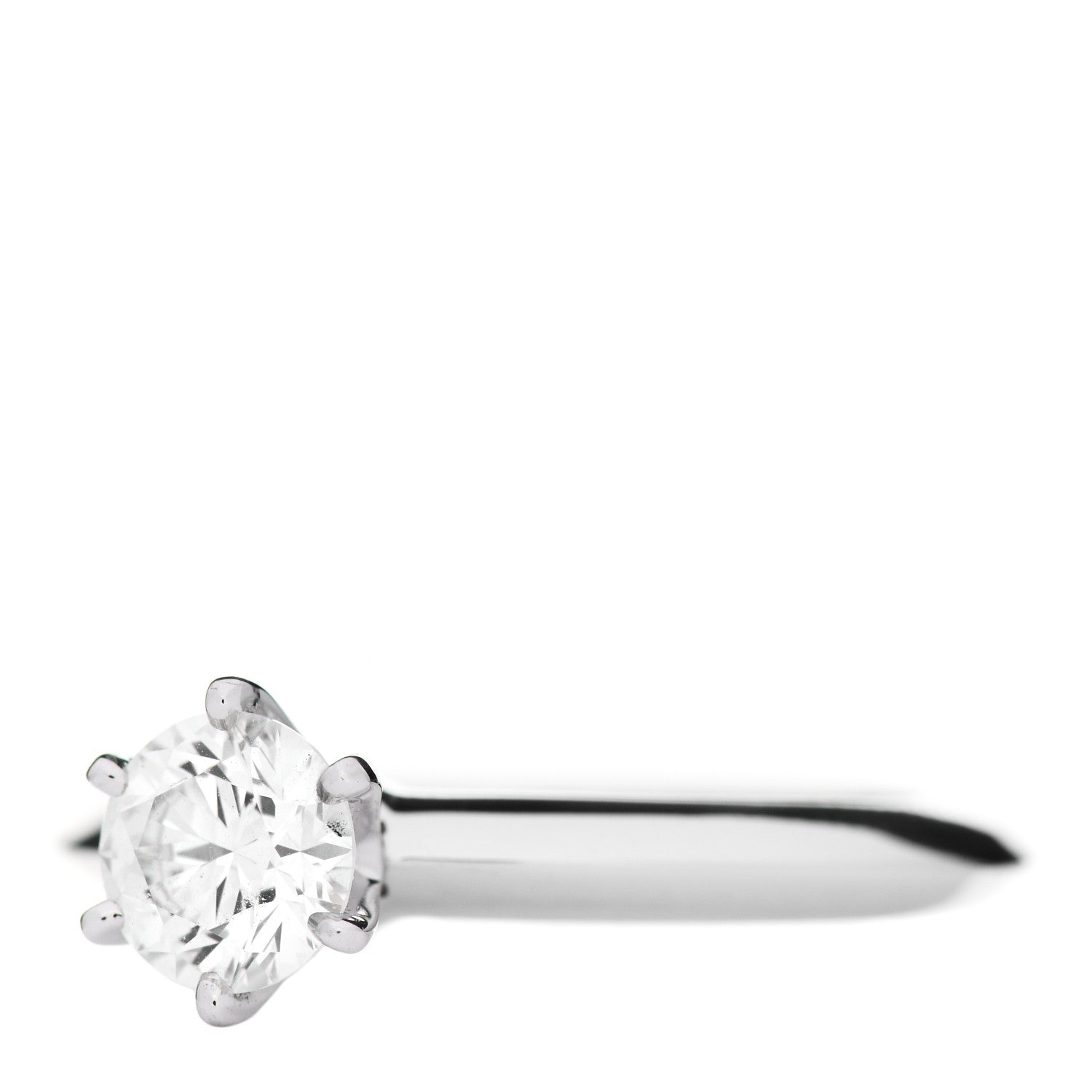 Tiffany Platinum Diamond .55ct Solitaire Engagement Ring 47 4 3 of 6