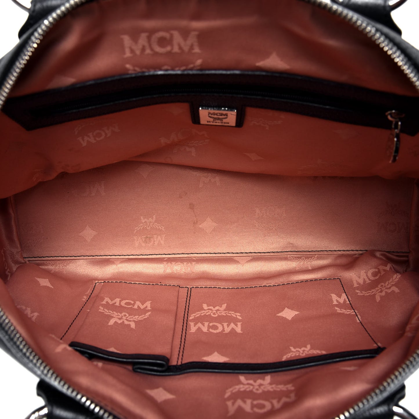Grained Calfskin Studded Heritage Barrel Bag Black