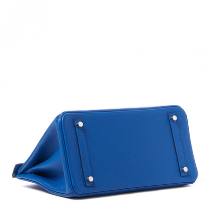 Hermes Togo Birkin 30 Bleu France 4 of 30