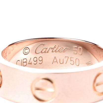 Cartier 18K Pink Gold 5.5mm LOVE Ring 50 5.25 4 of 5