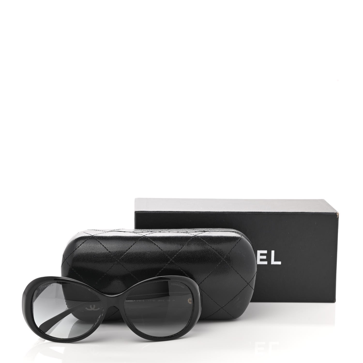 Chanel Acetate CC Sunglasses 5165-B Black 9 of 9