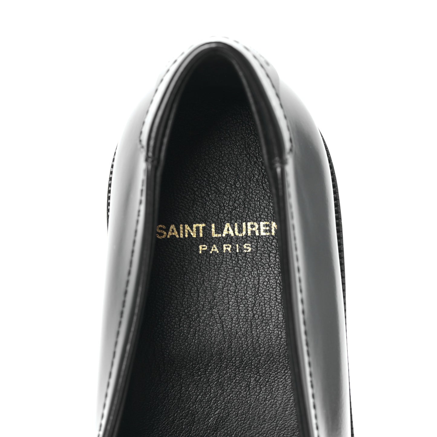 Calfskin Penny Loafers 39.5 Black