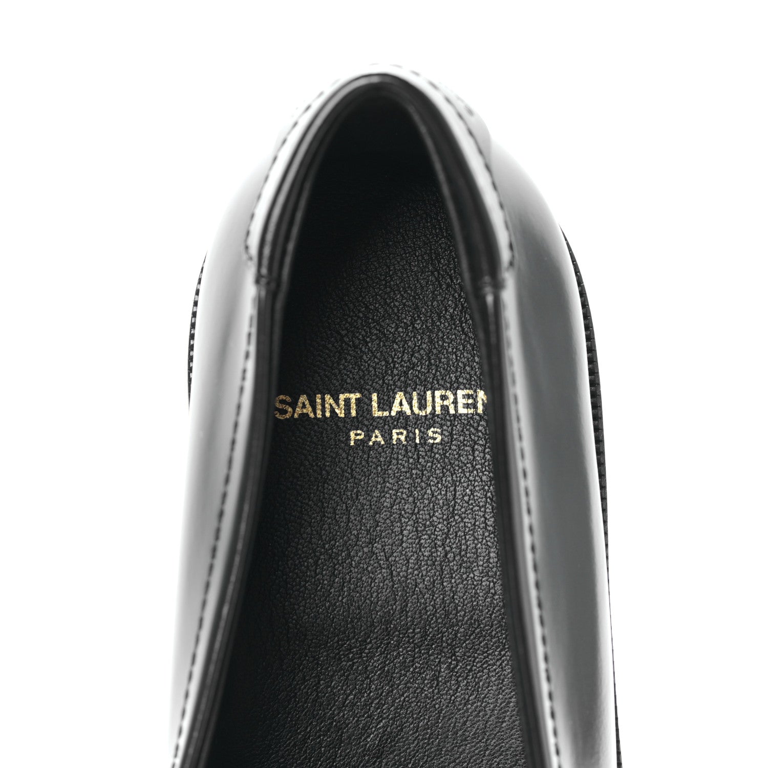 Saint Laurent Calfskin Penny Loafers 39.5 Black 7 of 8